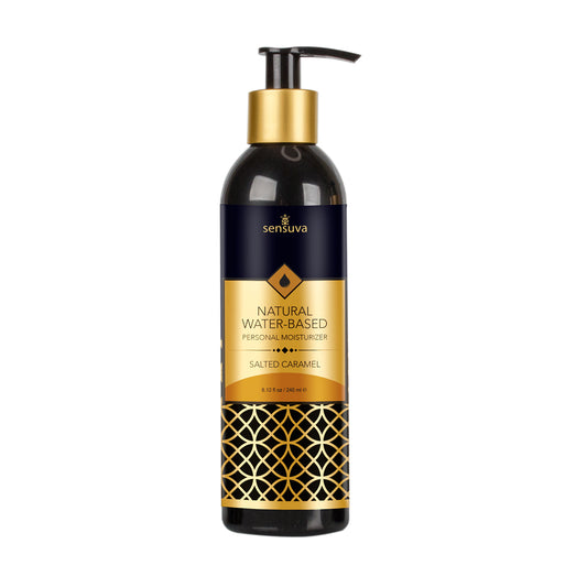 Natural Water-Based Personal Moisturizer Salted Caramel 8 oz. Bottle