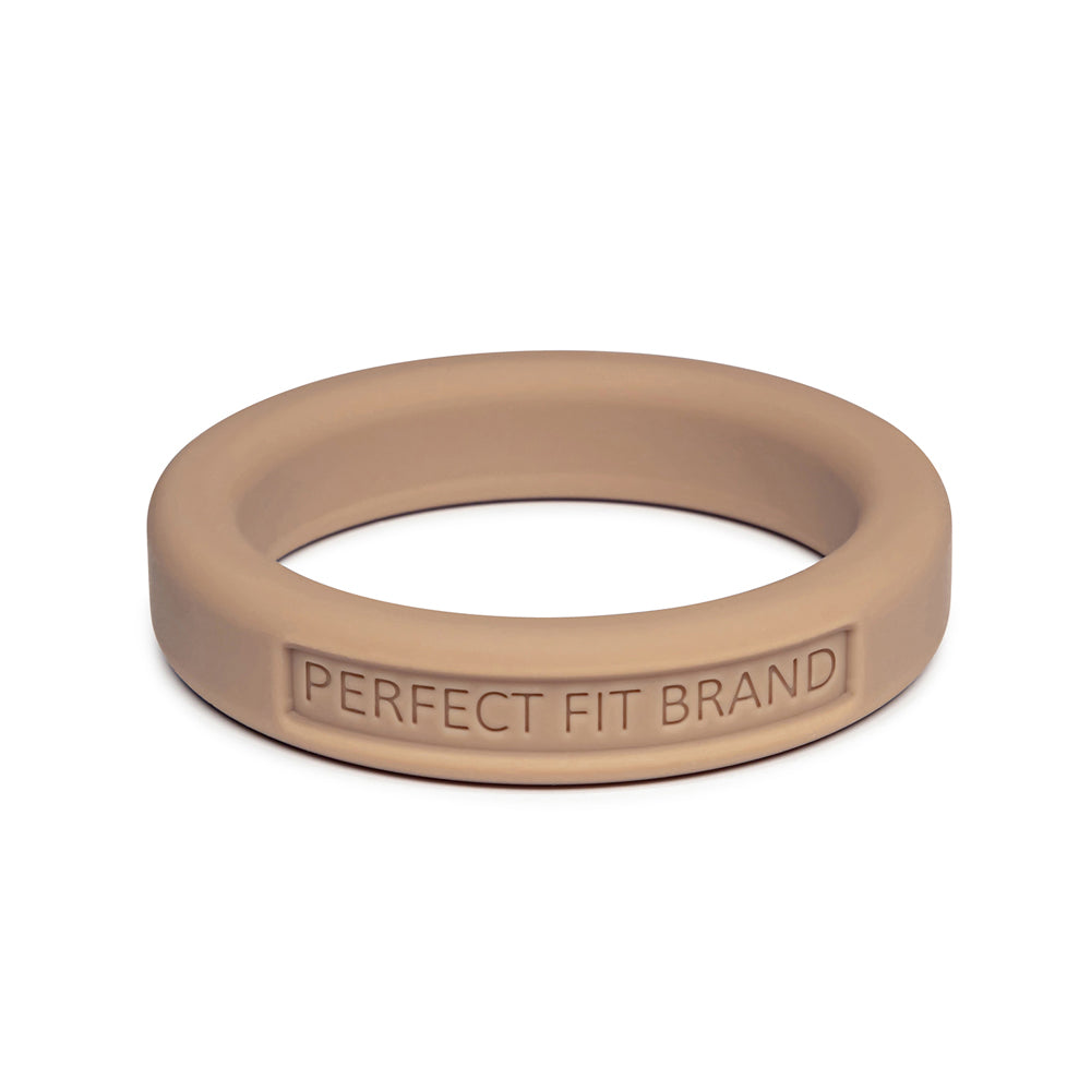 Classic 1.4 Inch (36 mm) Silicone Med. Stretch Penis Ring Skintone 4