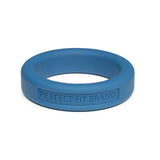 Classic 1.4 Inch (36 mm) Silicone Med. Stretch Penis Ring Blue