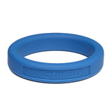 Classic 1.75 Inch (44 mm) Silicone Med. Stretch Penis Ring Blue