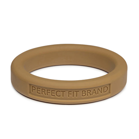 Classic 1.75 Inch (44 mm) Silicone Med. Stretch Penis Ring Gold