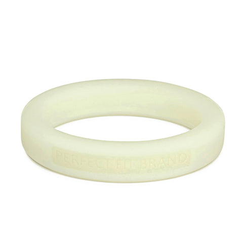 Classic 1.75 Inch (44 mm) Silicone Med. Stretch Penis Ring Glow In The Dark