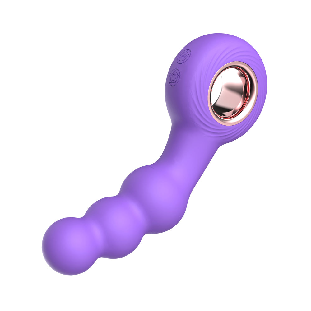 Br15: Beaded Ring Vibe Purple
