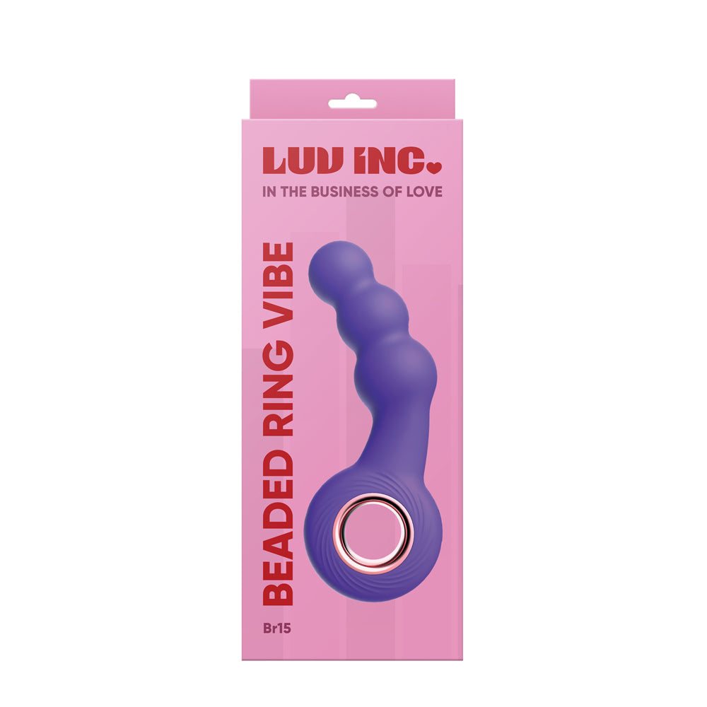 Br15: Beaded Ring Vibe Purple