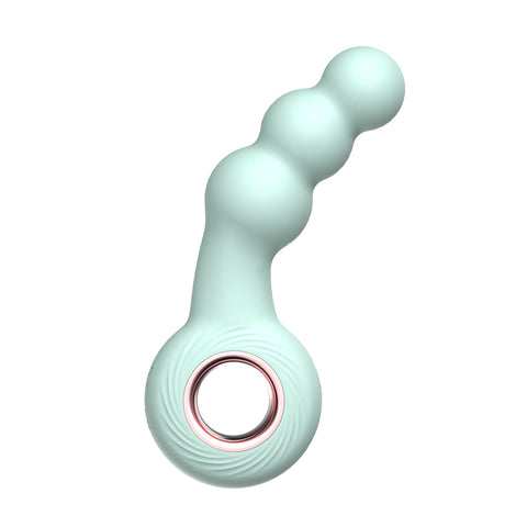 Br15: Beaded Ring Vibe Green