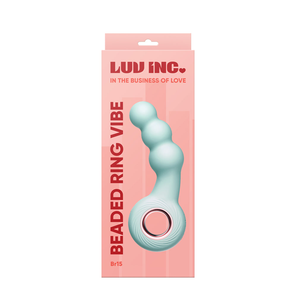 Br15: Beaded Ring Vibe Green