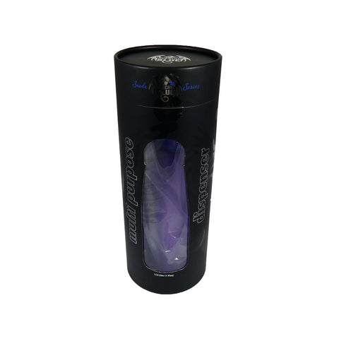 Purple Suede Aluminum Dispenser 500 ml.