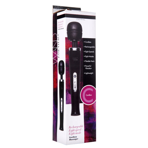 Wand Essentials 8 Speed 8 Function Wand Black Rechargeable 110V
