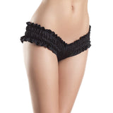 Black Mini Ruffled Booty Shorts Large