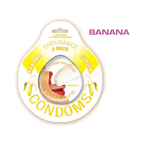 Endurance Condoms Banana 3Pk