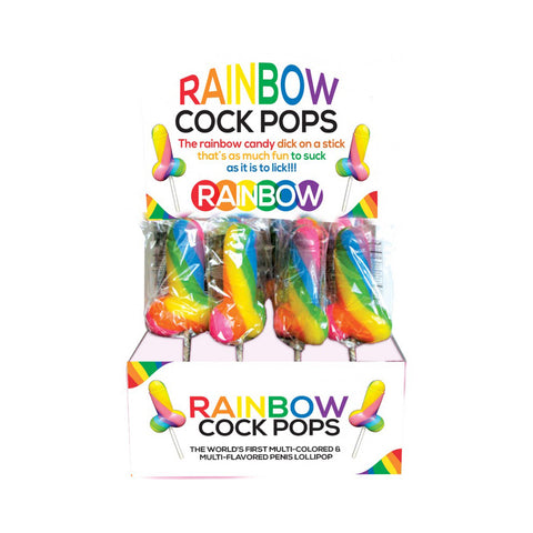Rainbow Cock Pops (12/Display)