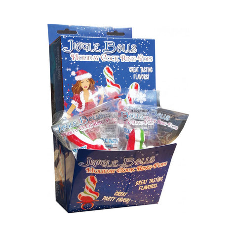 Jingle Balls Holiday Ring Pop 12 Pc Display