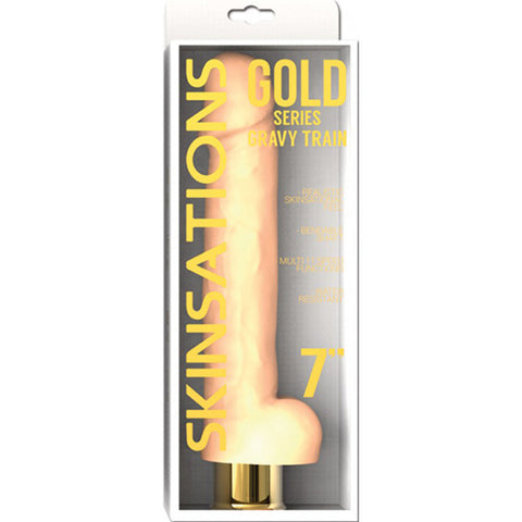 Skinsations Gold Series Gravy Train 7 Inch Vibrating Dildo