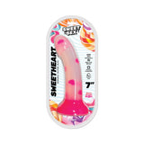 Sweet Sex Sweet Heart Silicone Dildo With Heart Print Pink 7 Inch