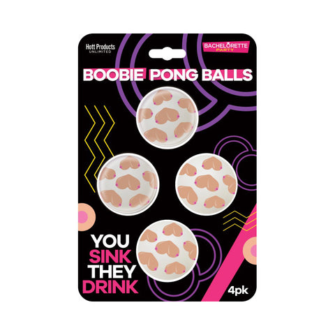 Boobie Beer Pong Balls 4Pk