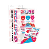 Dicklips Gummy Cock Rings Singles 3 Assorted Flavors 21 Pc Display