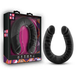 Ruse Silicone Double Headed Dildo 18 Inch Black