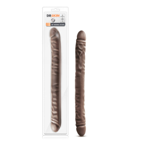 Dr. Skin 18 Inch Double Dildo Chocolate