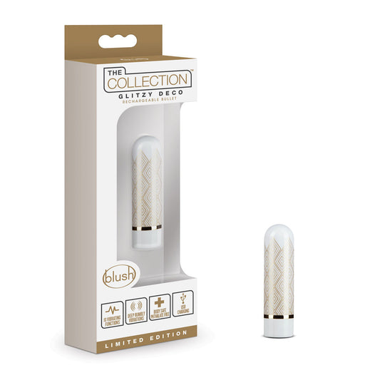 The Collection Glitzy Deco Rechargeable Bullet Gold