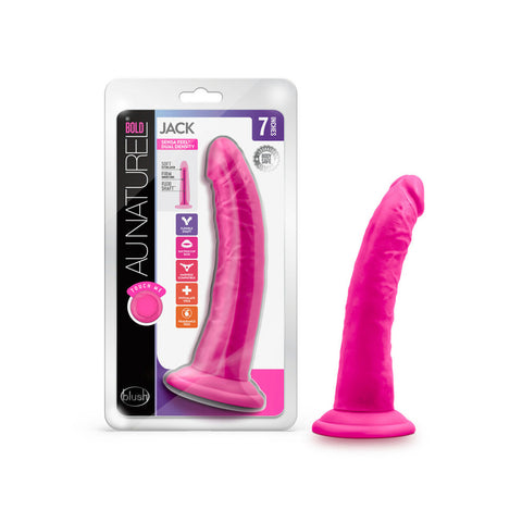 Au Naturel Bold Jack 7 Inch Dildo Pink