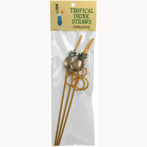 Tropical Drinking Straw Pineapple