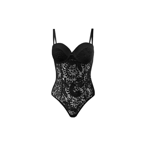 Monroe Push Up Cup Lace Teddy - Small (Garment Only - No Box)