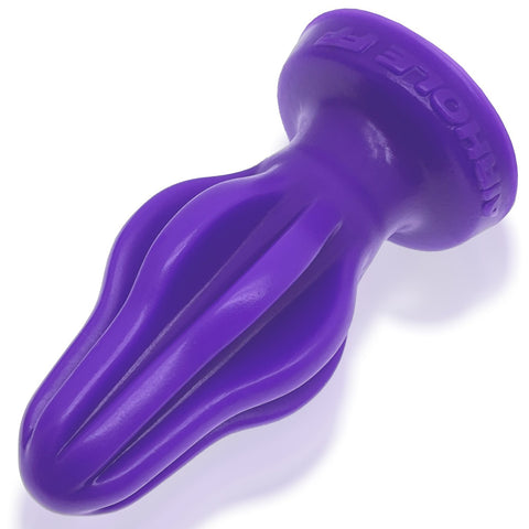 Airhole-2 Finned Plug Eggplant Medium