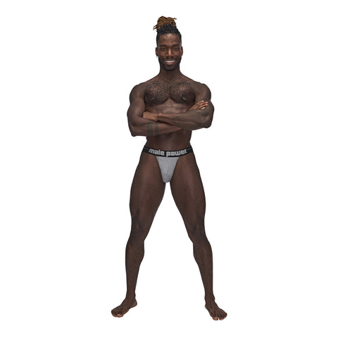 Sexagon Strappy Ring Jock Grey S/M