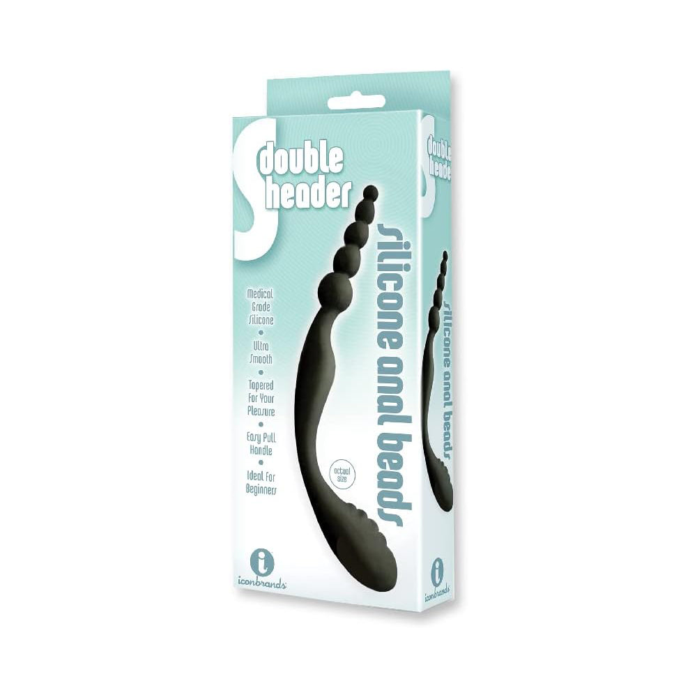 The 9's S-Double Header Double Ended Silicone Anal Beads