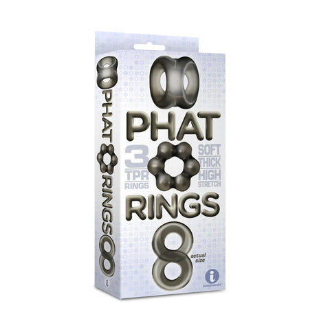 The 9's Phat Rings Smoke 1 Chunky Cock Rings