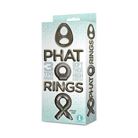 The 9's Phat Rings Smoke 2 Chunky Cock Rings