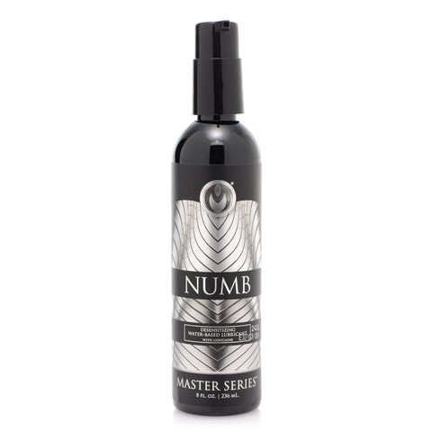 Master Series Numb Desensitizing Lubricant With Lidocaine 8 oz.