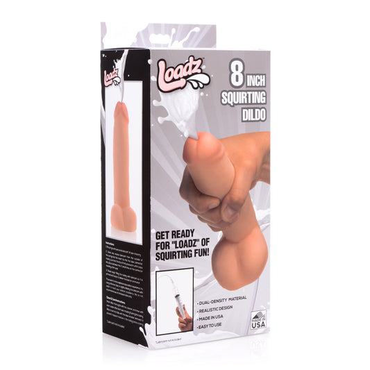 Loadz Dual Density Squirt Cock 8 Inch