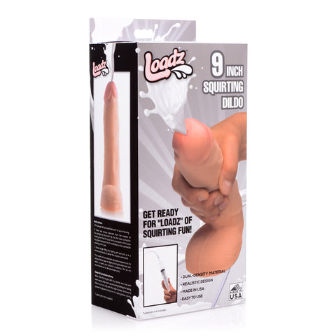 Loadz Dual Density Squirt Cock 9 Inch