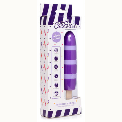 Cocksicle Pleasin 10X Popsicle Silicone Rechargeable Vibrator
