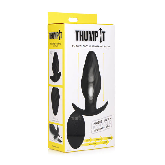 Thump-It 7X Swirled Thumping Anal Plug