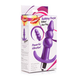 Frisky Bubbling Purple Ribbed Anal Plug