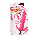 Frisky Bubbling Pink Ribbed Anal Plug