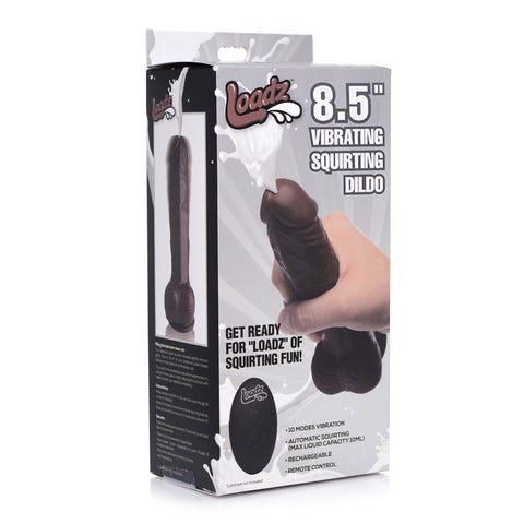 Loadz 8.5 Inch Squirting Dildo Dark