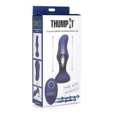 Thump-It Slim Curved Thumping Anal Plug