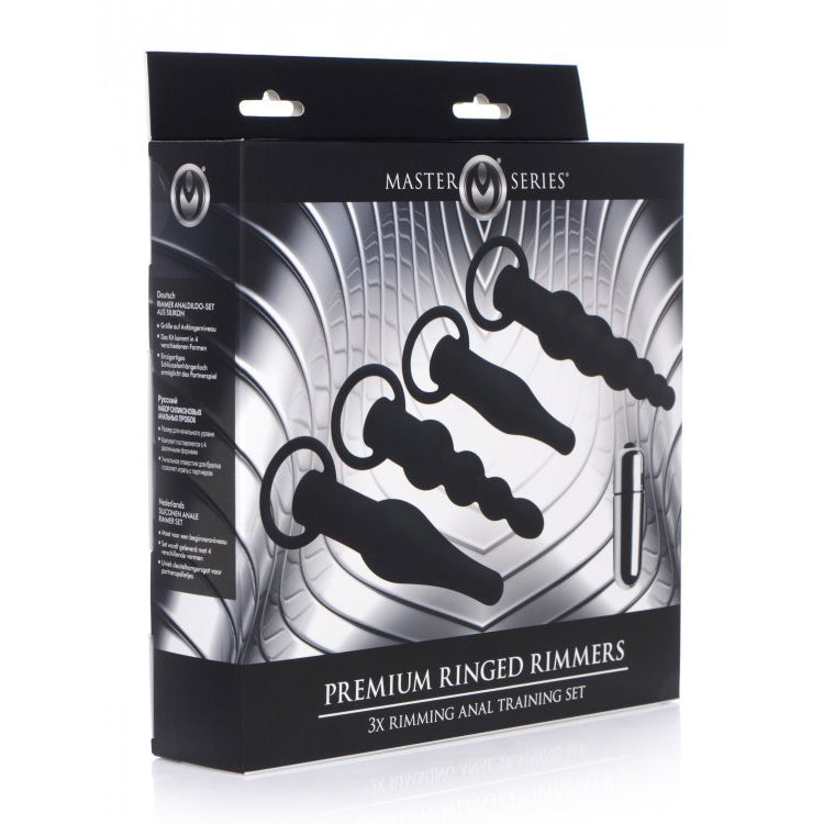 Master Series Premium Ringed Rimmers 3X Rimming Anal Training Set