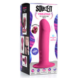 Squeeze-It 10X Squeezable Vibrating Dildo Pink