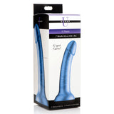 Strap U G-Tastic 7 inch Metallic Silicone Dildo Blue