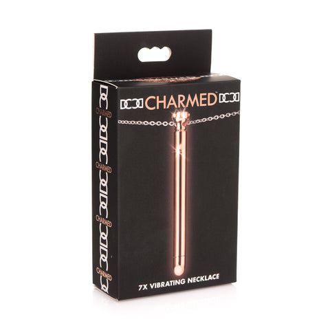 Charmed 7X Vibrating Necklace Rose Gold