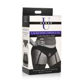 Strap U Laced Seductress L/Xl Lace Crotchless Panty Harness W/ Garter Straps