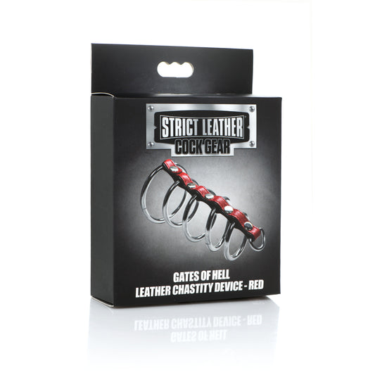 Strict Leather Cock Gear Leather And Steel Gates Of Hell Red
