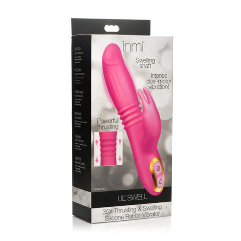 Inmi 35X Lil Swell Thrusting And Swelling Silicone Rabbit Vibrator