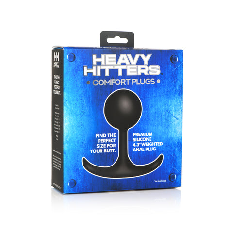 Heavy Hitters Comfort Plugs Premium Silicone 4.4 inch Weighted Round Plug