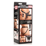 Size Matters 28X Realistic Vibrating Silicone Penis Sheath W/ 2 Inch Tip & Remote Black