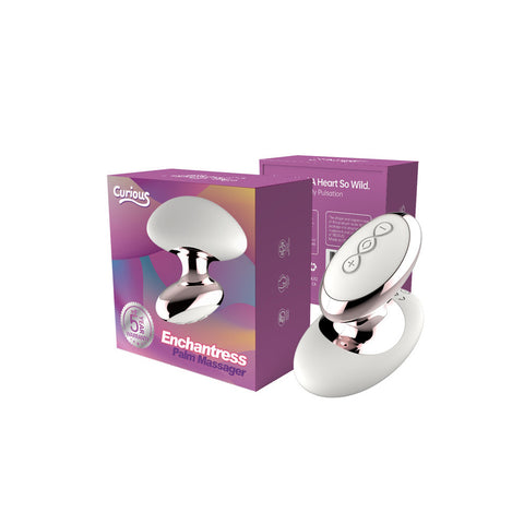 Curious Enchantress External Palm Massager White